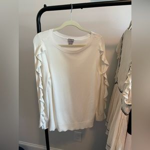 Chicos cream light sweater